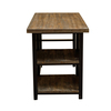 Alaterre Furniture 24" D X 48 W X 30 H, Rustic Natural/Black, Solid Birch Wood and Metal AMBA0620
